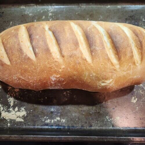 Bread just pulled out of the oven