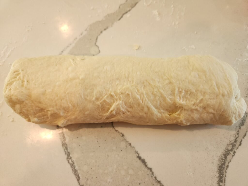 Finished kneading into loaf shape