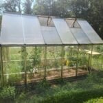 Outside view of our greenhouse. 8x12 feet in dimensions.