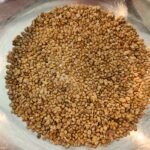 Spinach seeds clean in a bowl