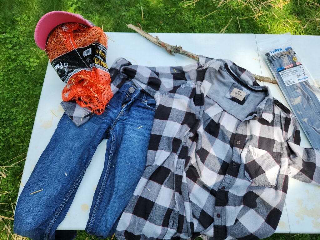 Scarecrow Materials Laid Out