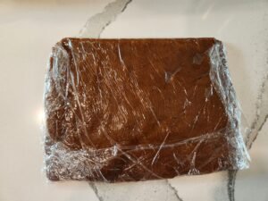 Half the Gingerbread Dough Cold