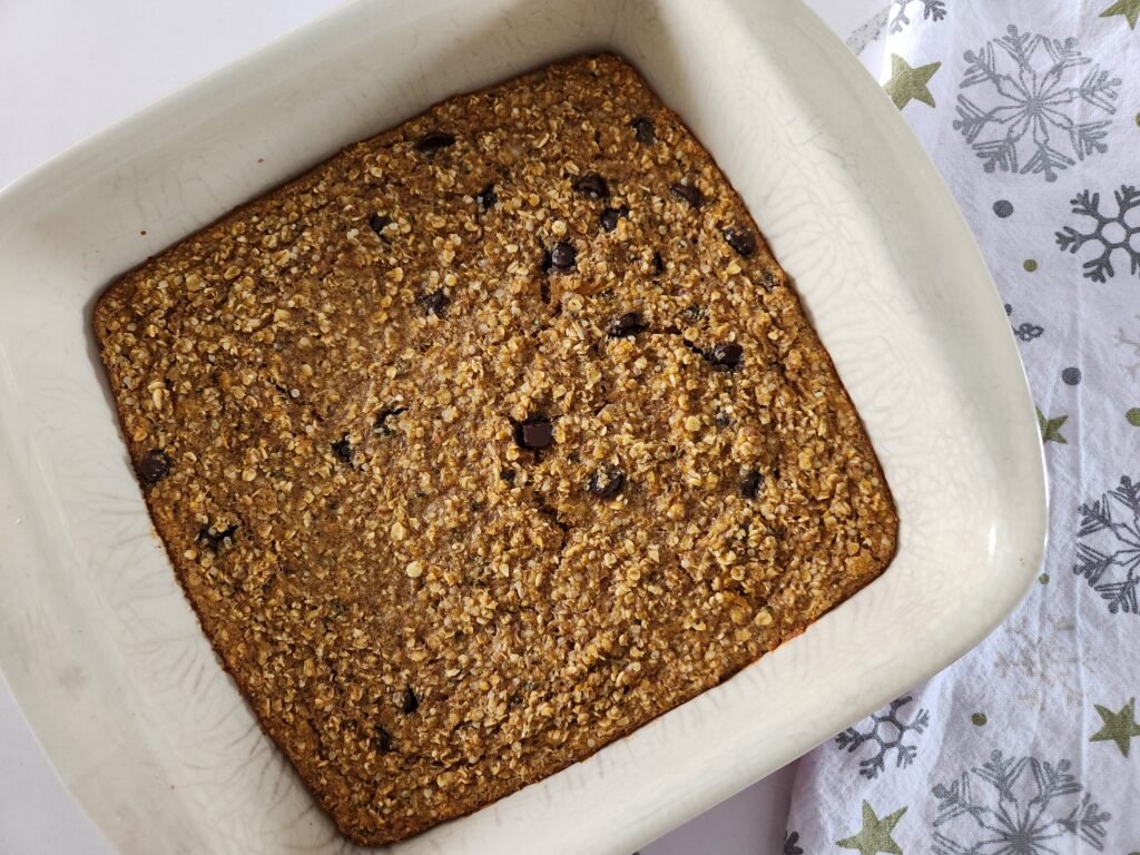 Pumpkin oatmeal bake