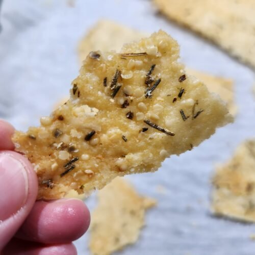 2 Ingredient Sourdough Crackers Close Up by DBS Farm Wilson