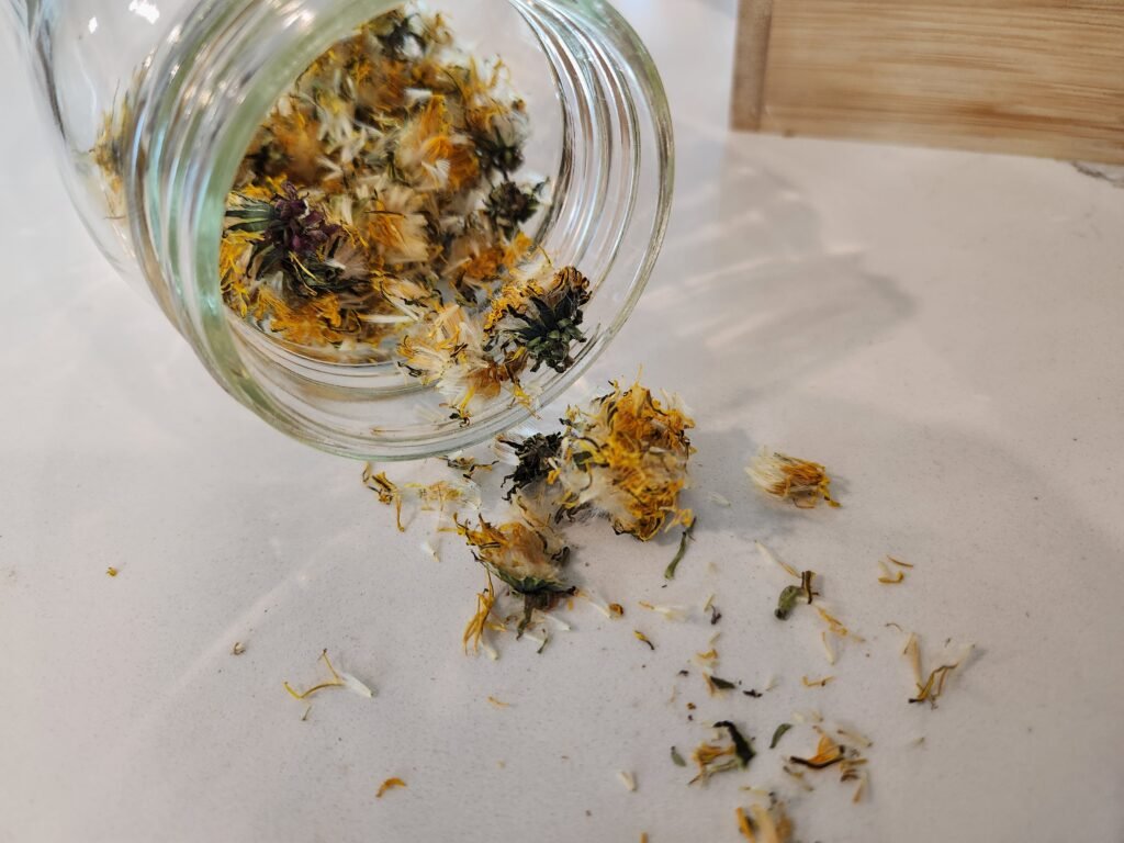 Dried Dandelion Flowers for Tea