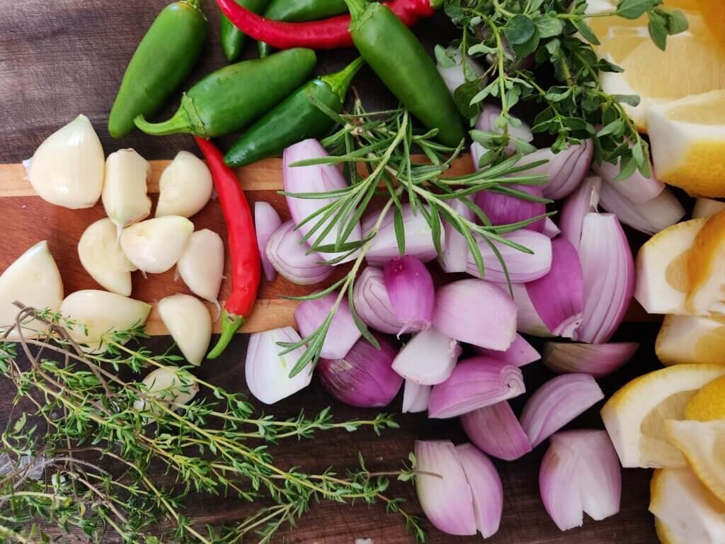 All Fire Cider Ingredients