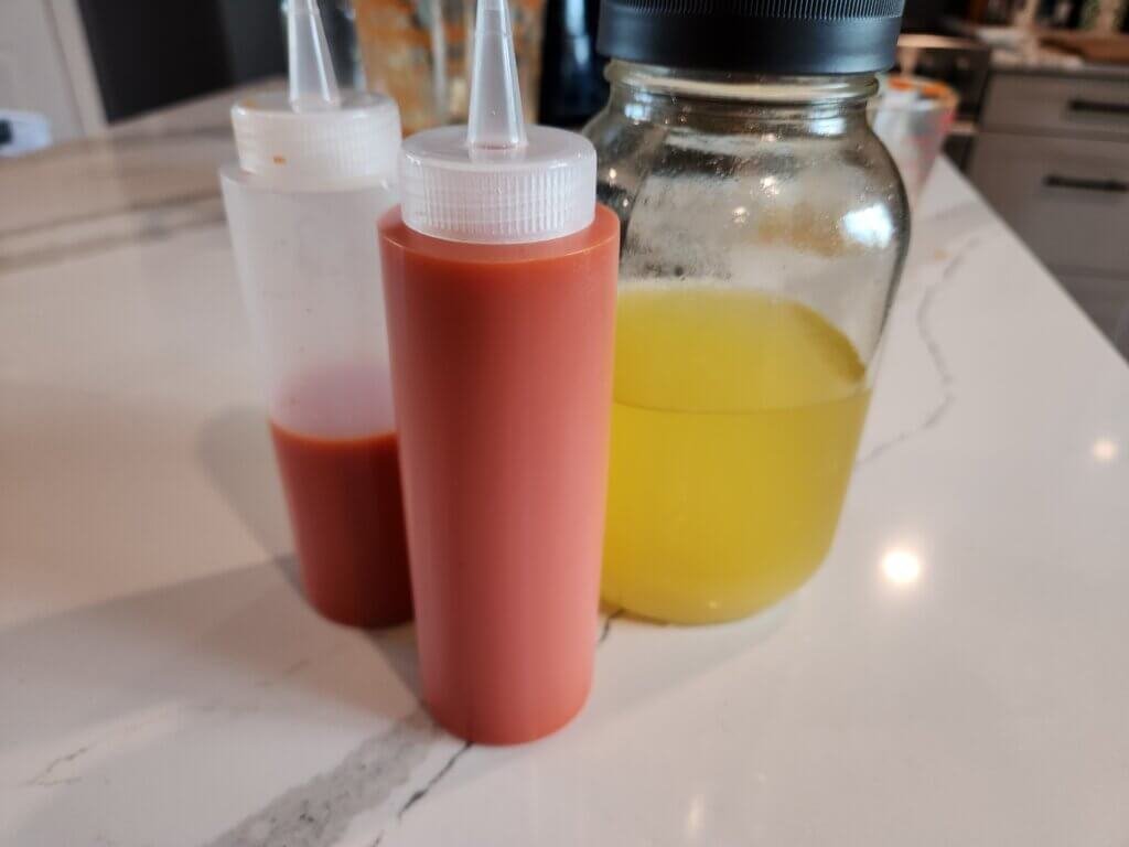 Finished fermented cayenne pepper hot sauce