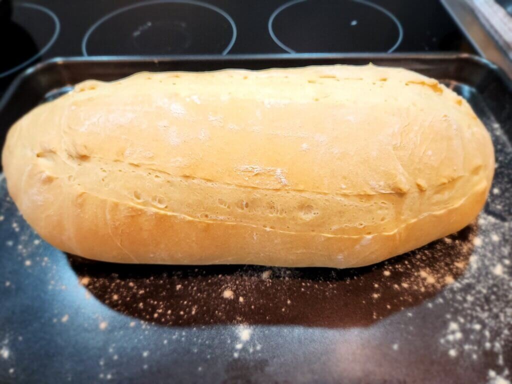 Freshly baked bread right out of the oven