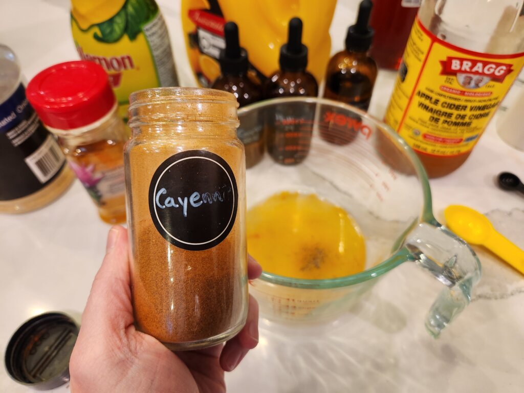 Adding Cayenne Pepper to Quick Fire Cider Recipe