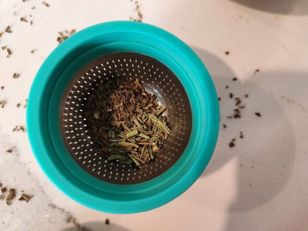 Basil and Rosemary Herbs In Infusion Tool