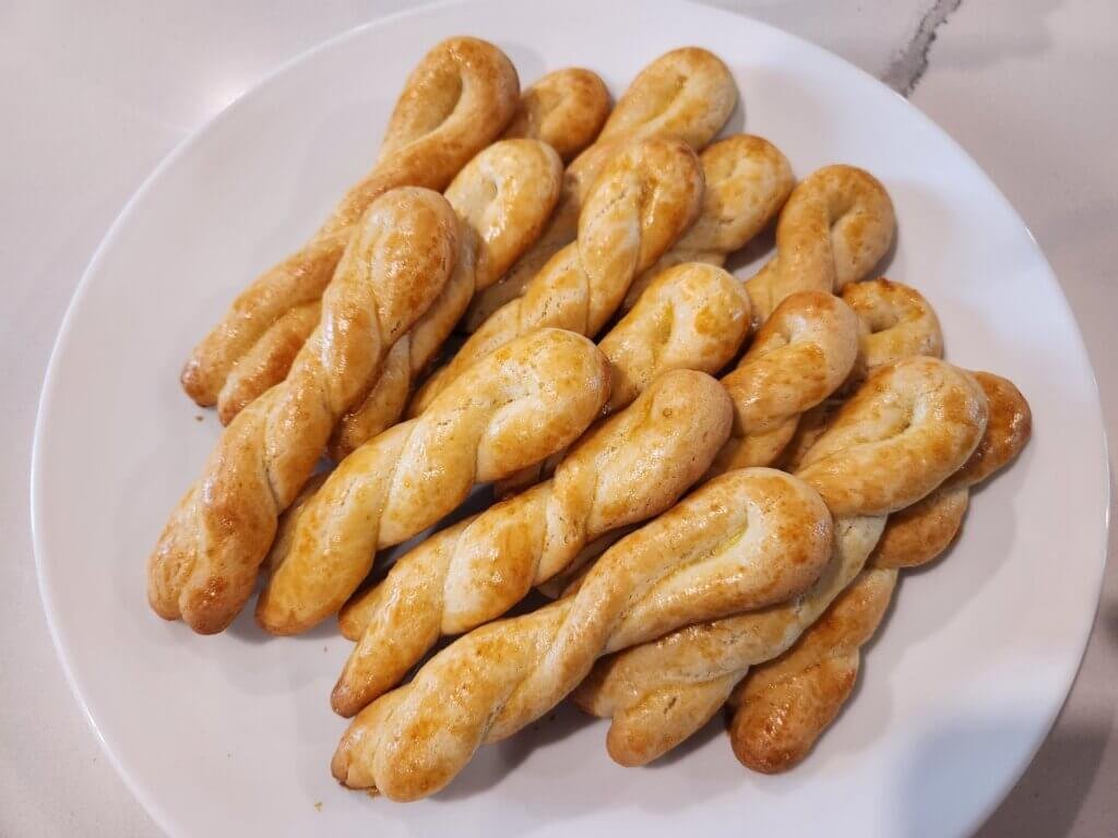 Greek Easter Cookies on a Plate Ready To Serve