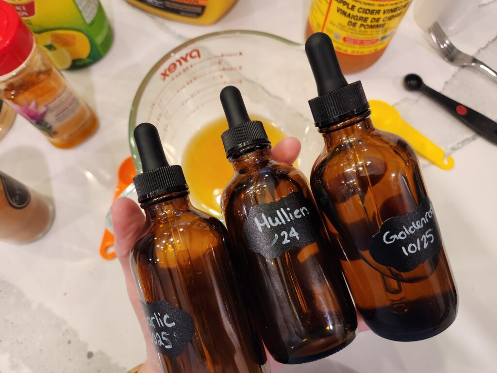 Tinctures Used in Quick Fire Cider