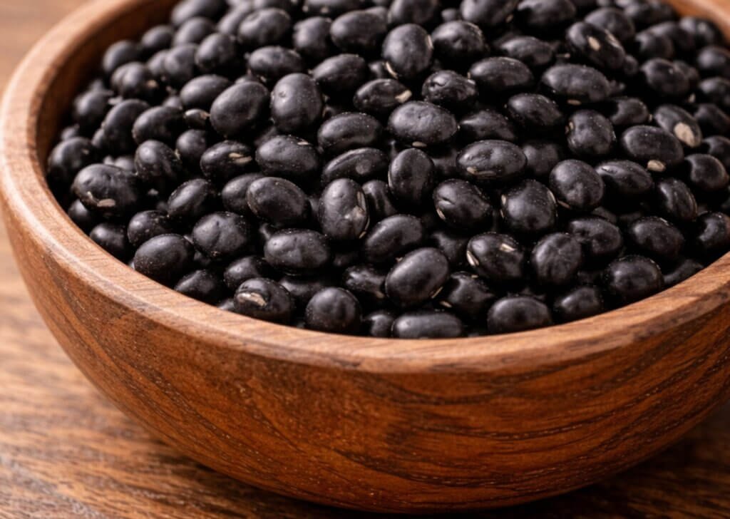 black beans in a bowl