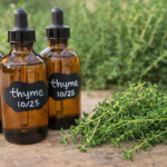 Thyme Tincture bottles - thyme medicinal benefits