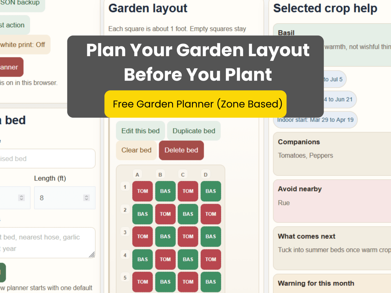 Stop Guessing Your Garden Layout (Use This Free Garden Planner) - DBS