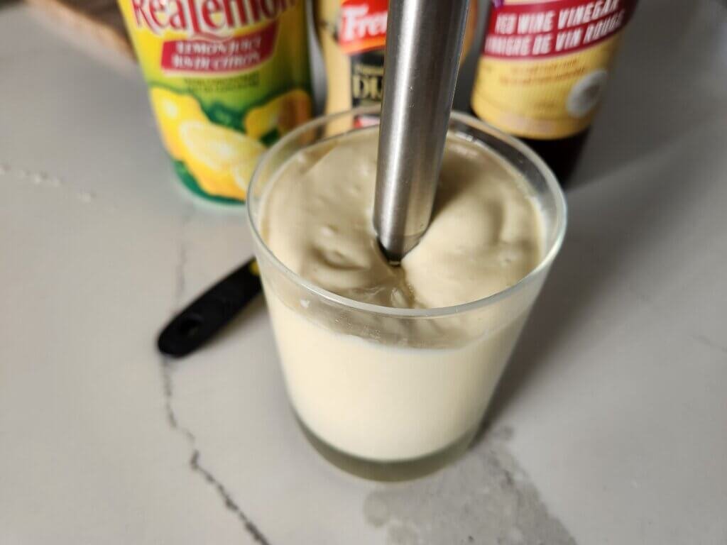 Blending Homemade Mayo