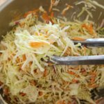 Creamy homemade coleslaw recipe with fresh cabbage carrots and homemade dressing