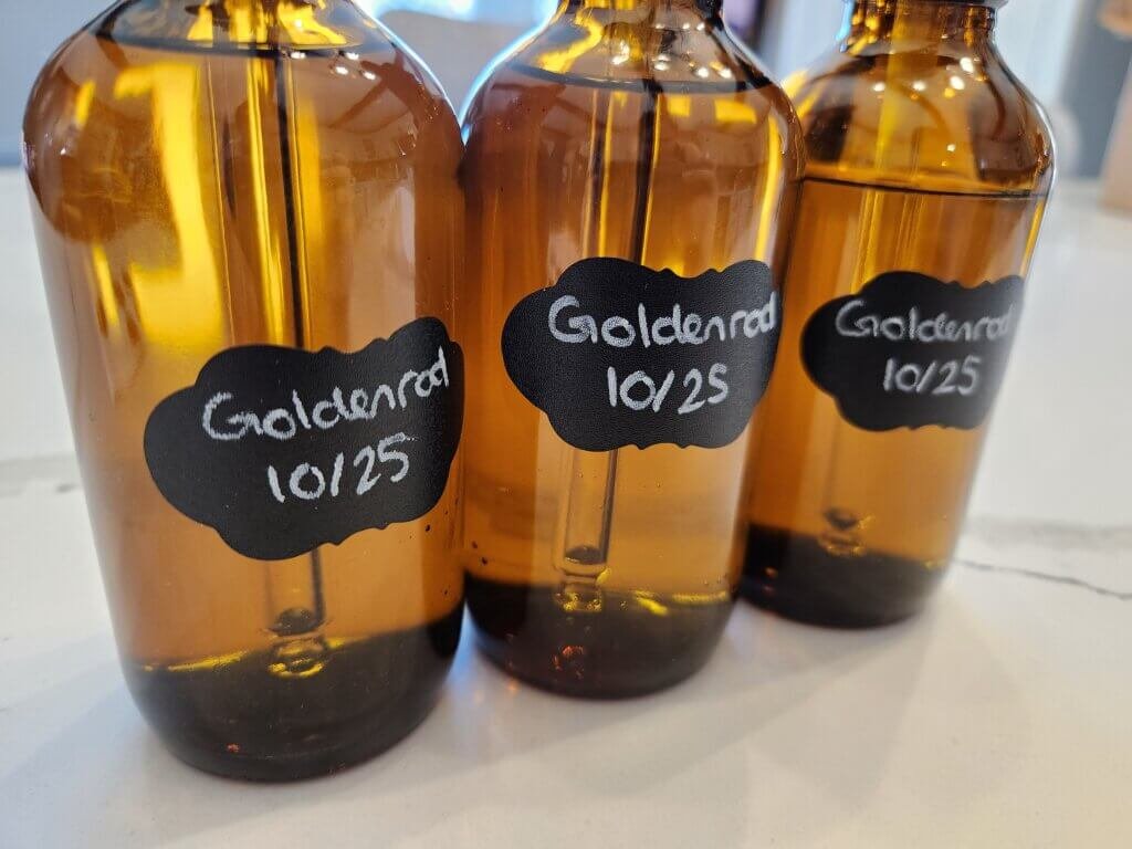 Goldenrod Tincture Bottles of 3