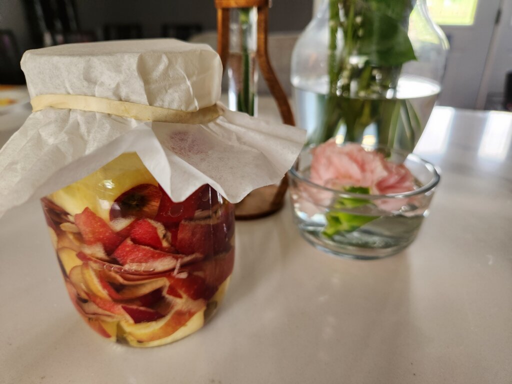 ACV covered and ready to ferment