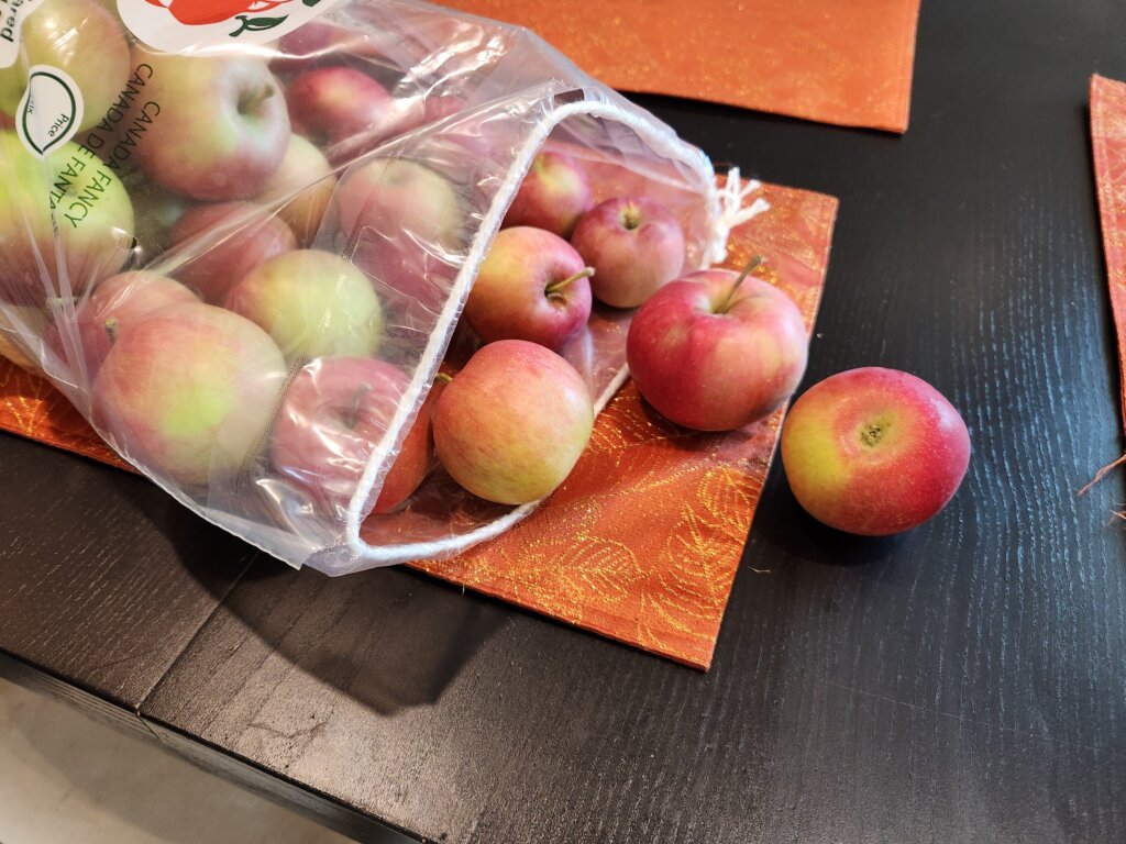 Apples from the local orchard