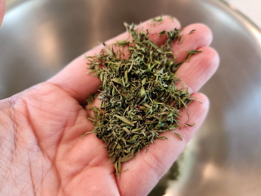 Thyme Dried and Ready To Store