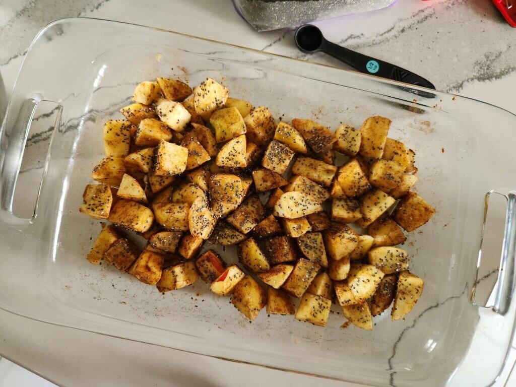 Apple Crisp filling with chia seeds