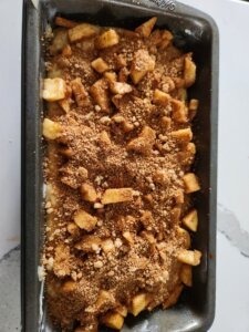 Apple Fritter Bread Ready For The Oven