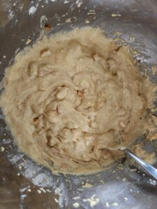 Apples Mixed Into Batter