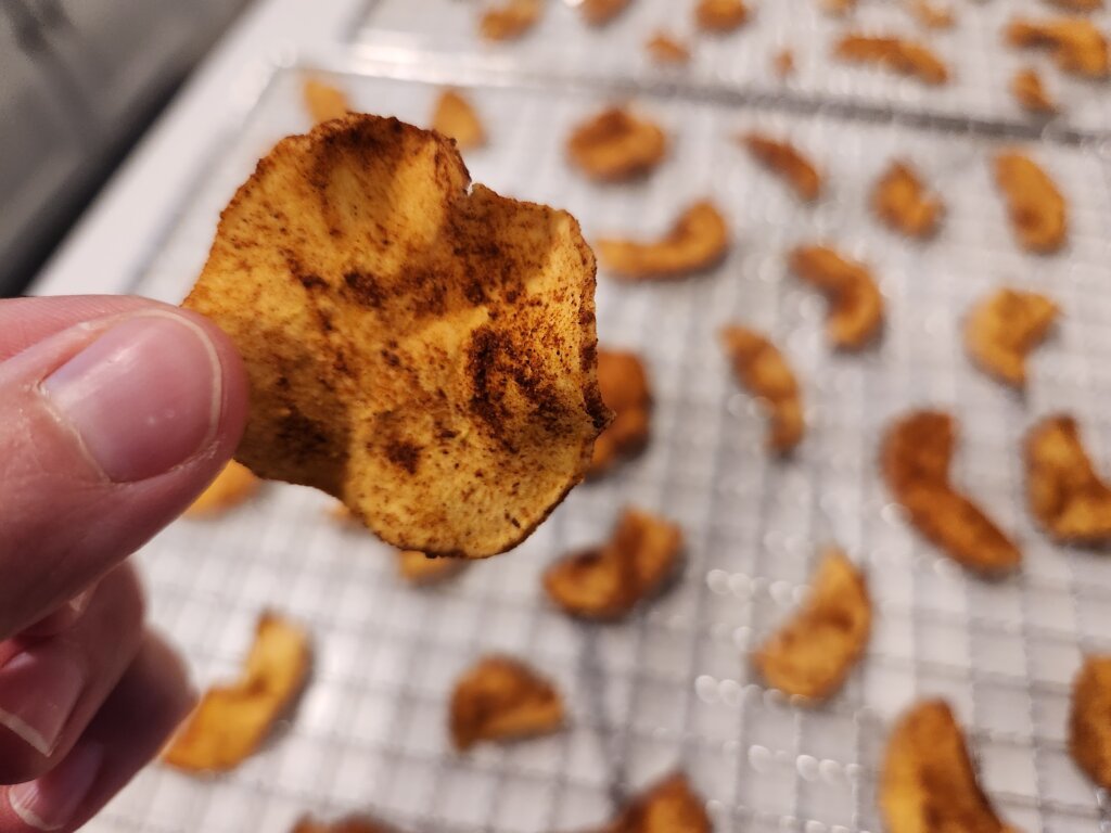 Freshly Dehydrated Apple Chips