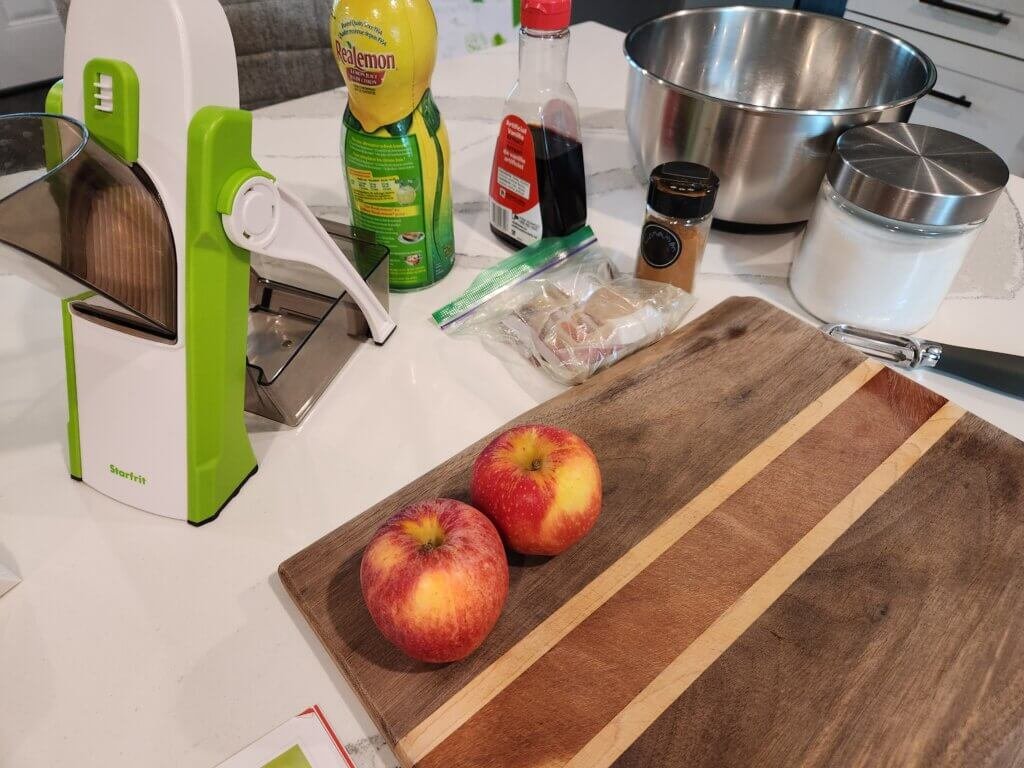 Ingredients for Apple Chips Dehydrator
