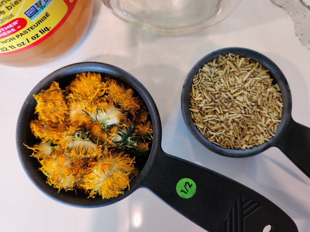 Amish Advil - Dried dandelion and rosemary