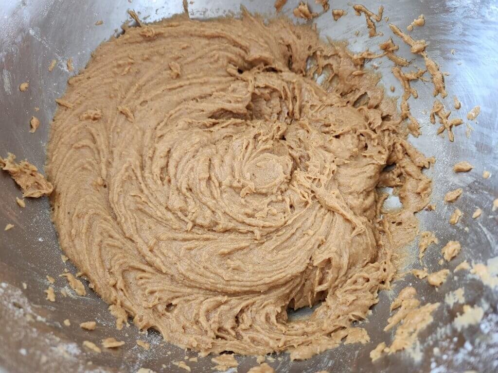 Finished pumpkin spice cookie dough
