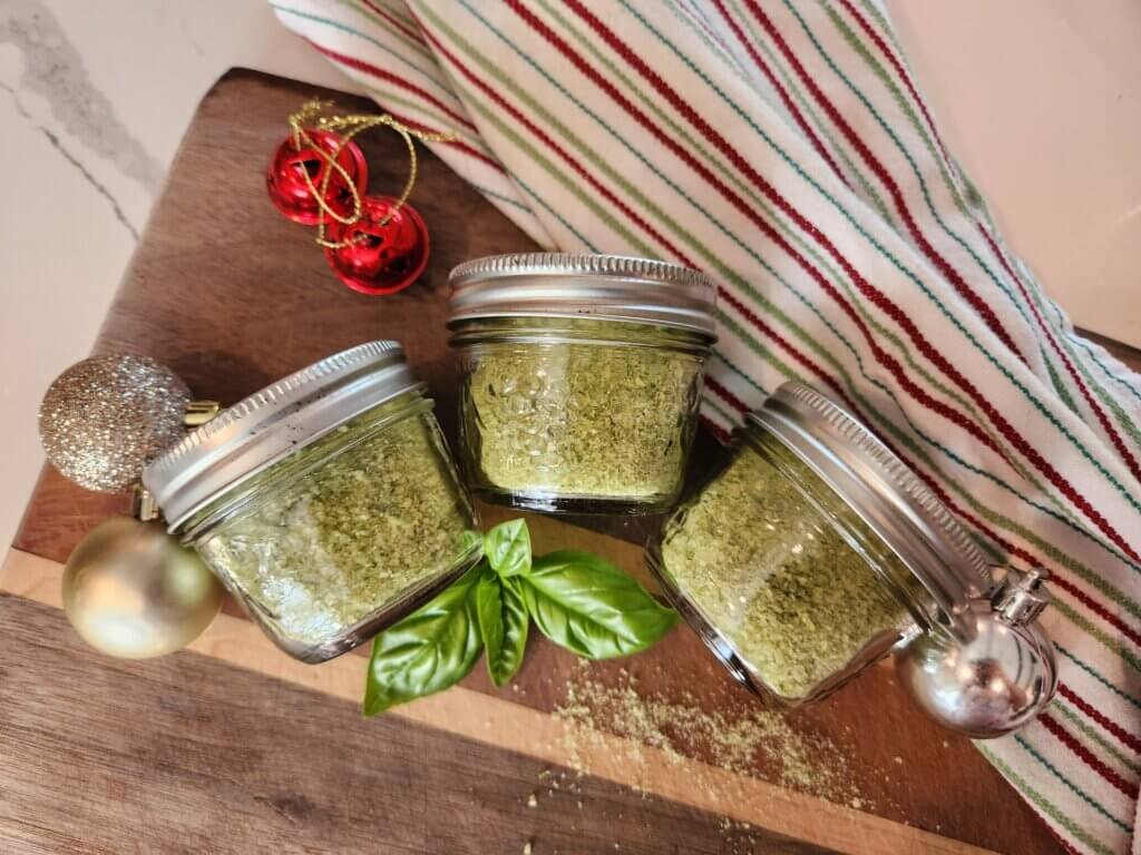 Homemade Basil Salt Christmas