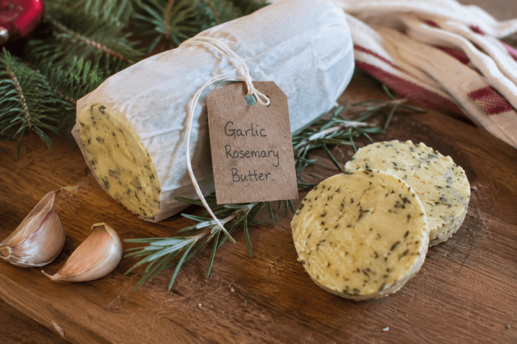 garlic rosemary herb compounds butter
